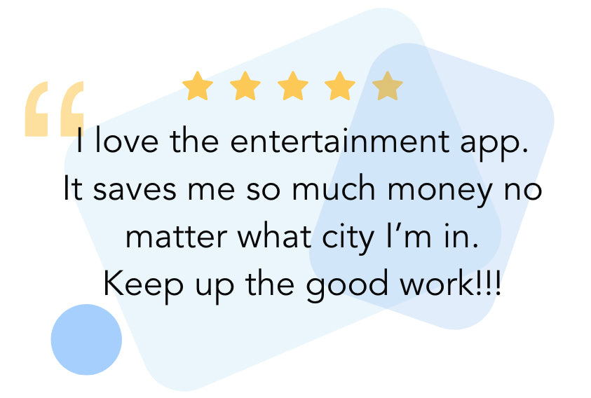 Entertainment App 5 Star Rating